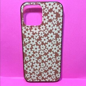 Marshalls Daisy Pattern Brown and Cream iPhone 12 Pro Max Case